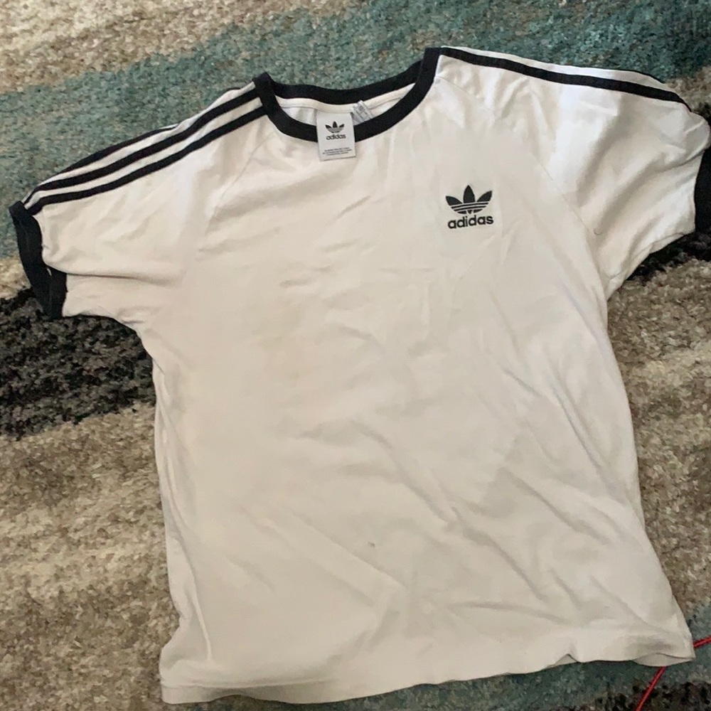 Adidas striped t-shirt